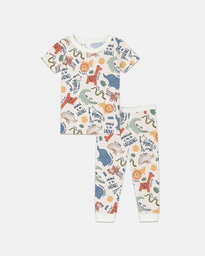 Zweiteiliges, kurzärmliges Pyjama-Set mit Marienkäfern