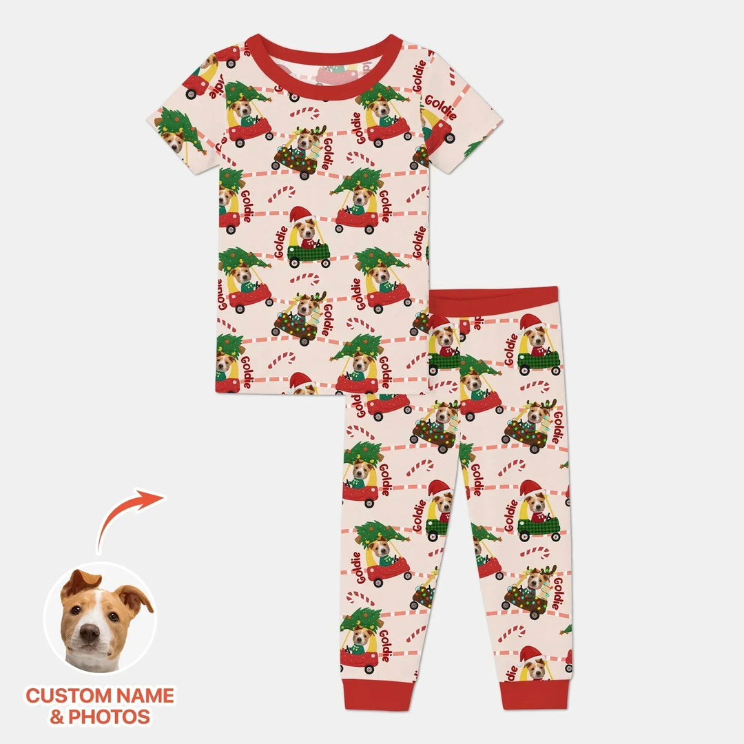 Zweiteiliges, kurzärmliges Pyjama-Set mit Marienkäfern