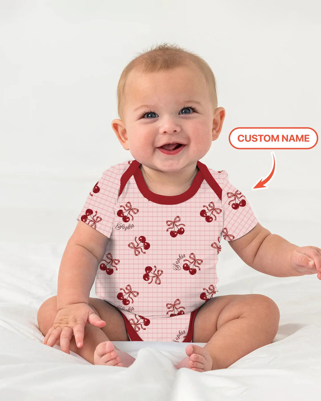 Cherry Mom and Me Bamboo Bodysuit