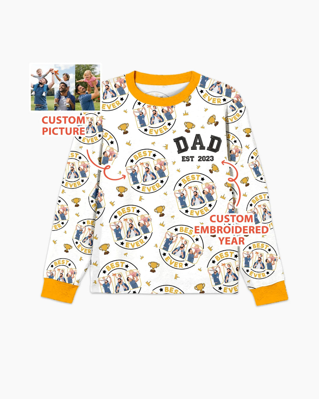 Vorlage Benutzerdefiniertes Herren-Pyjama-Set