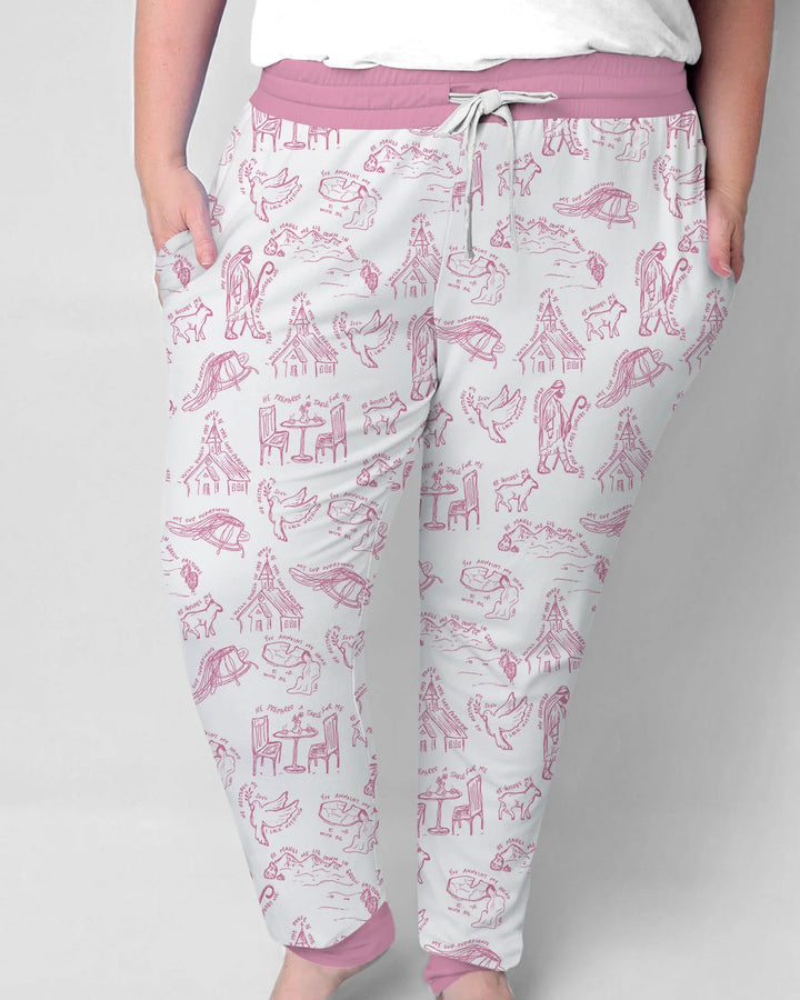 Psalm 23 Skizze Bambus Pyjama-Set für Damen