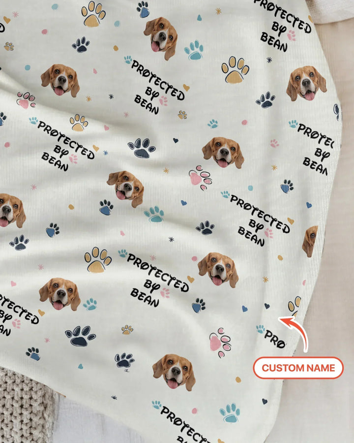 Custom Dog Pattern Bamboo Blanket