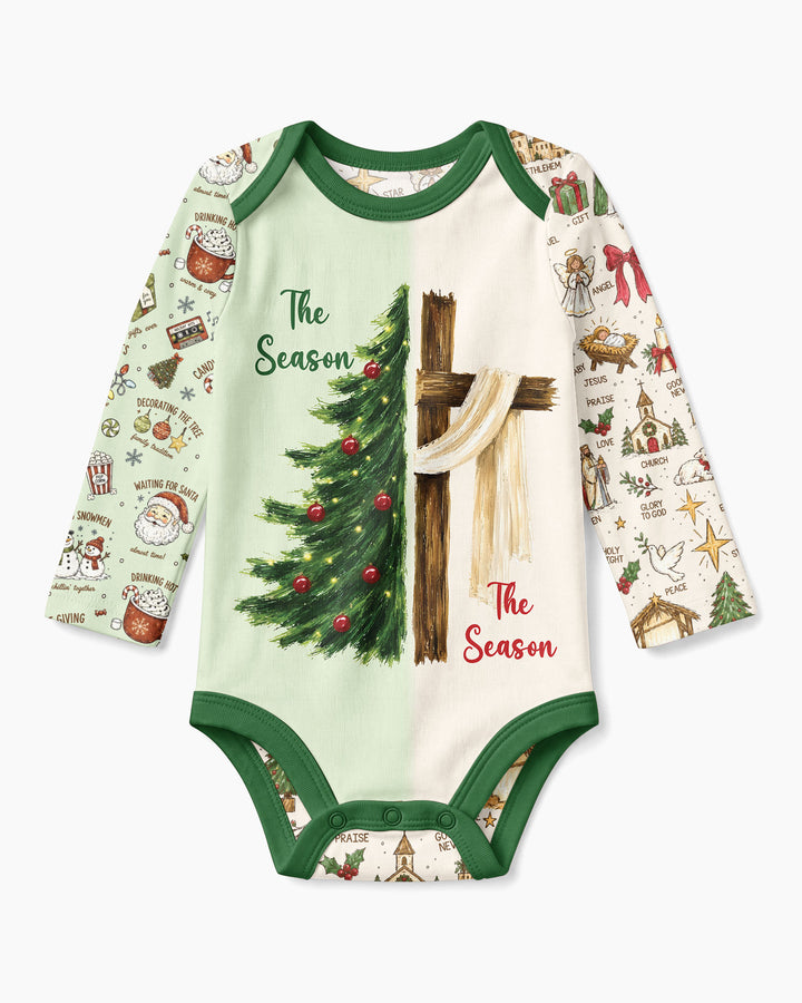 Jesus Is The Reason For The Season Family Matching Bamboo Bodysuit