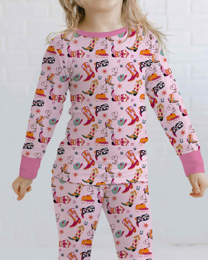 Rodeo Darling Bamboo Two Piece Long Sleeve Pajama Set