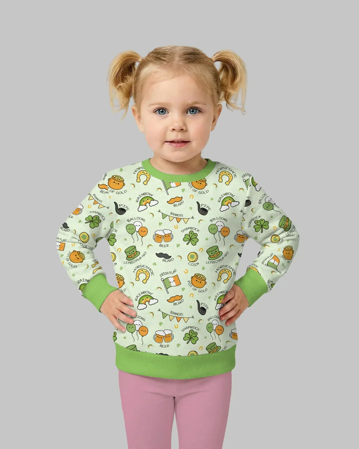 Kawaii St. Patrick's Day Bambus-Rundhalsshirt