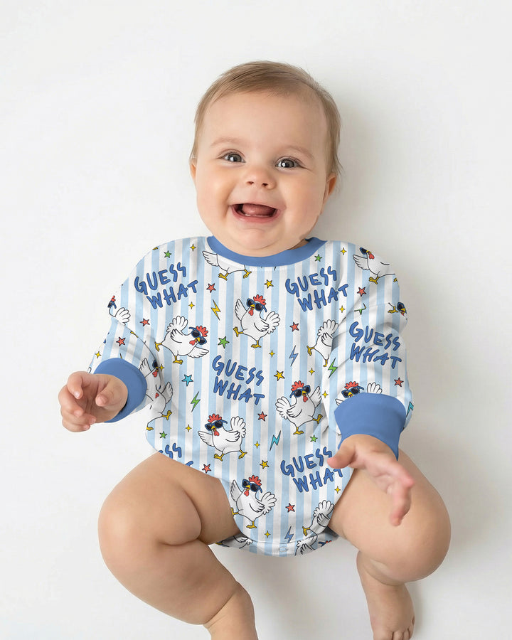 Guess What Chicken Butt! Bamboo Bubble Romper