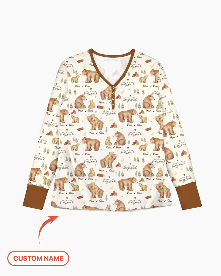 Schlafanzug-Set „Love You Beary Much“ aus Bambus für Damen