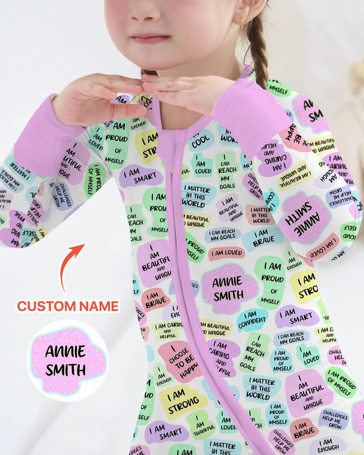 Mom & Baby Daily Affirmation Bamboo Convertible Zippy
