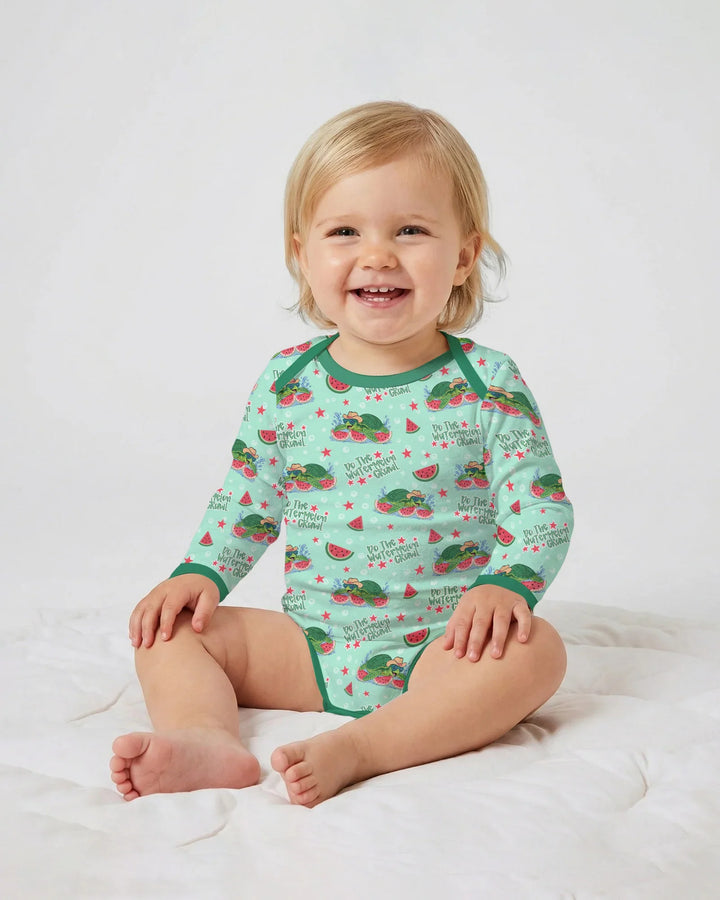Gerippte Babykleidung mit individuellem Foto - Weich &amp; Skizzenhaft