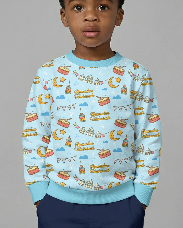 Ramadan Mubarak Bamboo Crewneck Sweatshirt