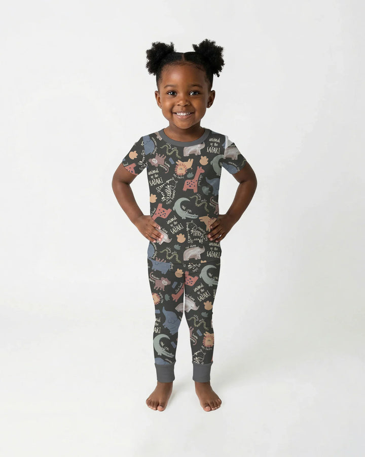 Zweiteiliges, kurzärmliges Pyjama-Set mit Marienkäfern