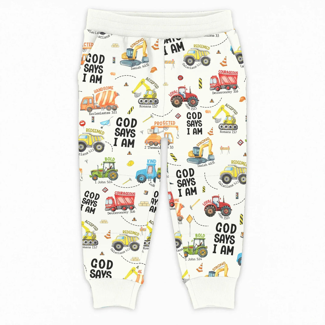 Gott sagt, ich bin der Junge Bambus-Jogger
