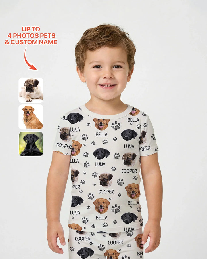 Zweiteiliges, kurzärmliges Pyjama-Set mit Marienkäfern