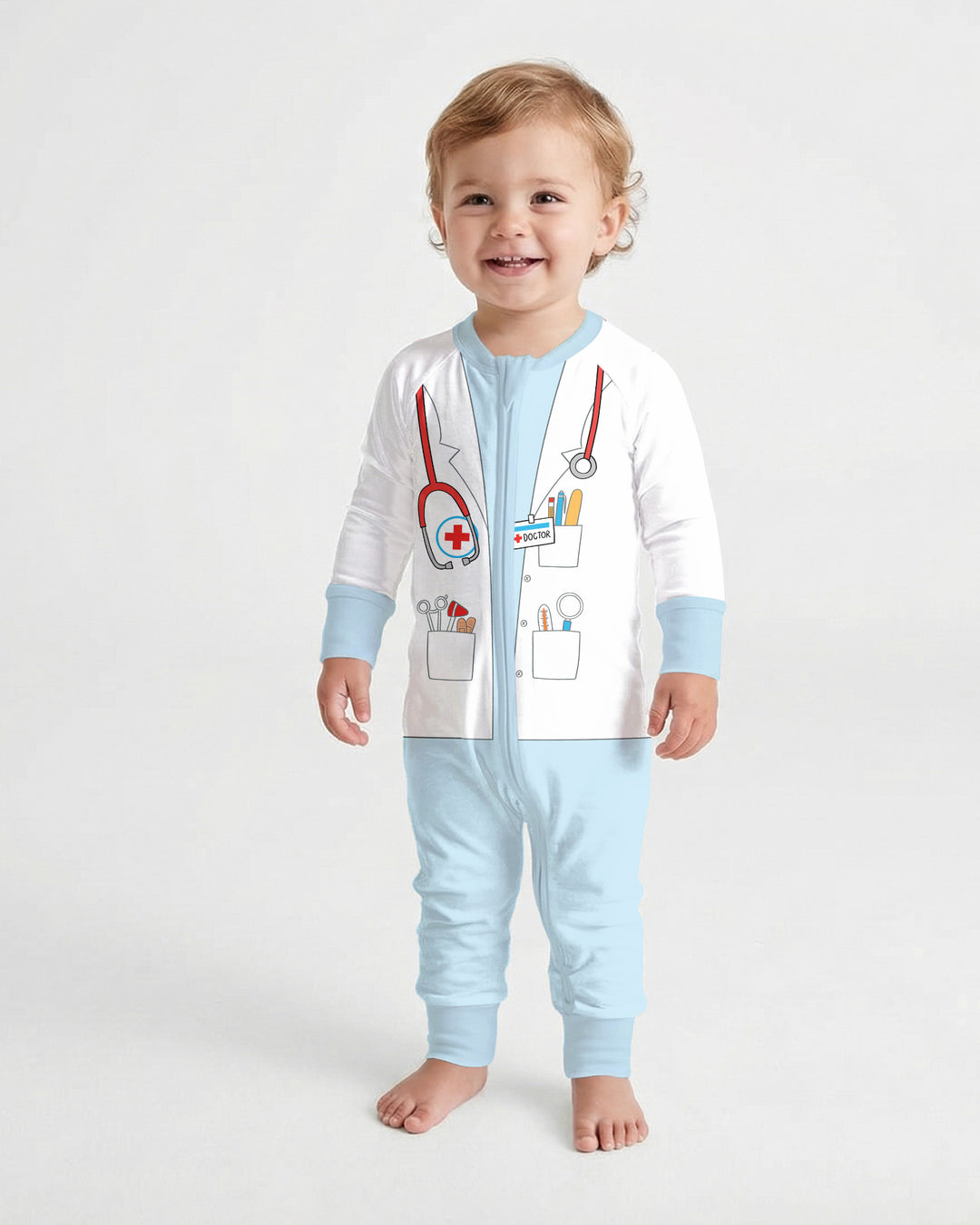 Gerippte Babykleidung mit individuellem Foto - Weich &amp; Skizzenhaft