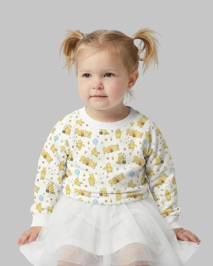 Mama & Mini Honey Bear Bambus-Sweatshirt mit Rundhalsausschnitt