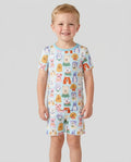 Schlafanzug-Set zweiteilig, kurze Ärmel, kurze Hose, Bambus