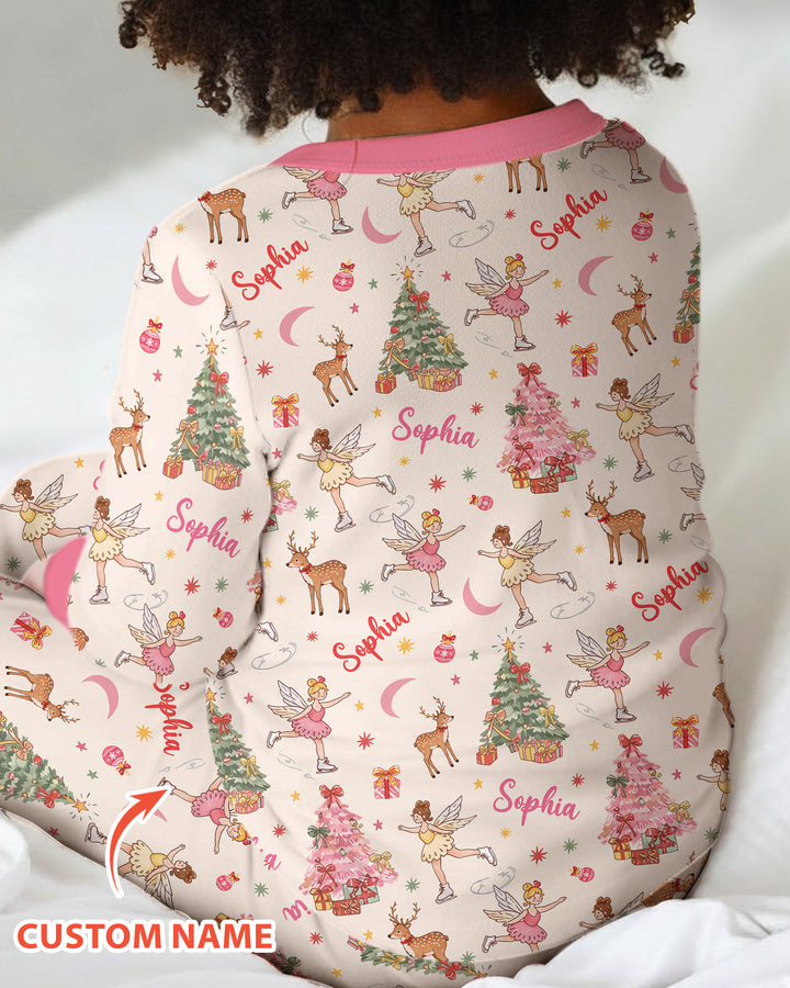 Christmas Checkered Bamboo Two Piece Long Sleeve Pajama Set