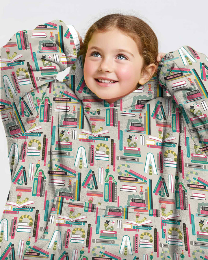 Bookworm Adventures Bamboo Blanket Hoodie