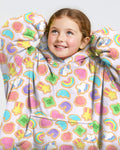 Lucky Marshmallow Cookies Bamboo Blanket Hoodie