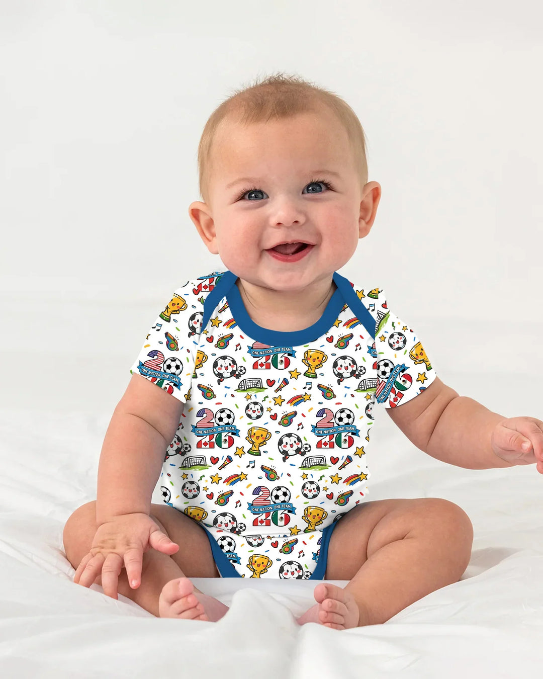 Gerippte Babykleidung mit individuellem Foto - Weich &amp; Skizzenhaft