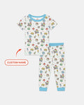 Zweiteiliges, kurzärmliges Pyjama-Set mit Marienkäfern