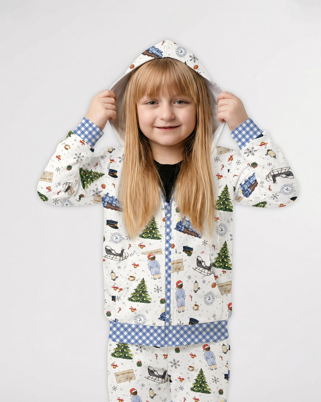 North Pole Adventure Bamboo Zip Hoodie