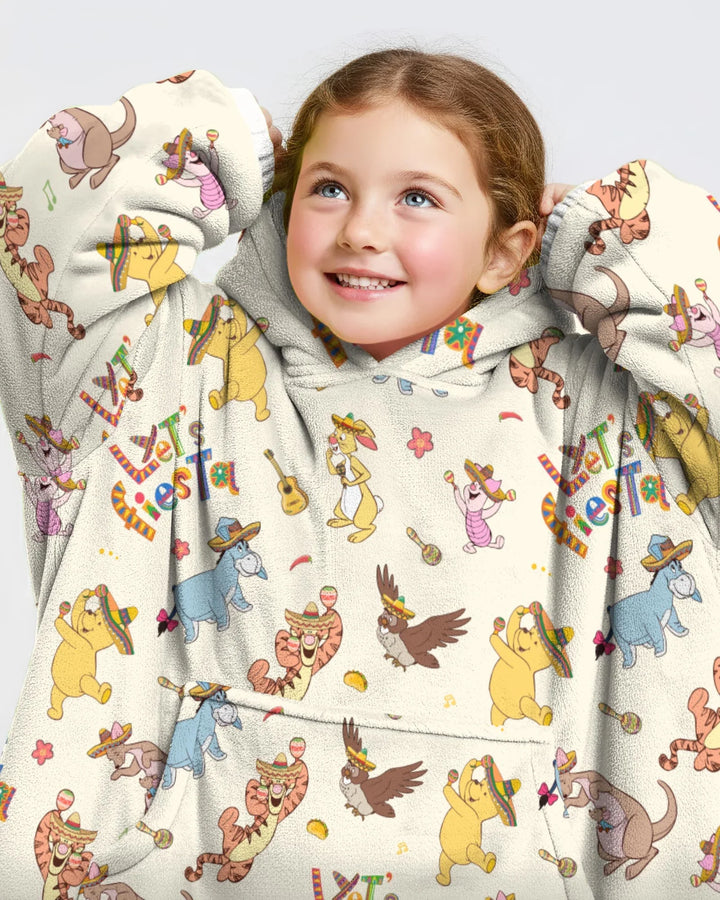 Let's Fiesta Tragbarer Bambus-Decken-Hoodie