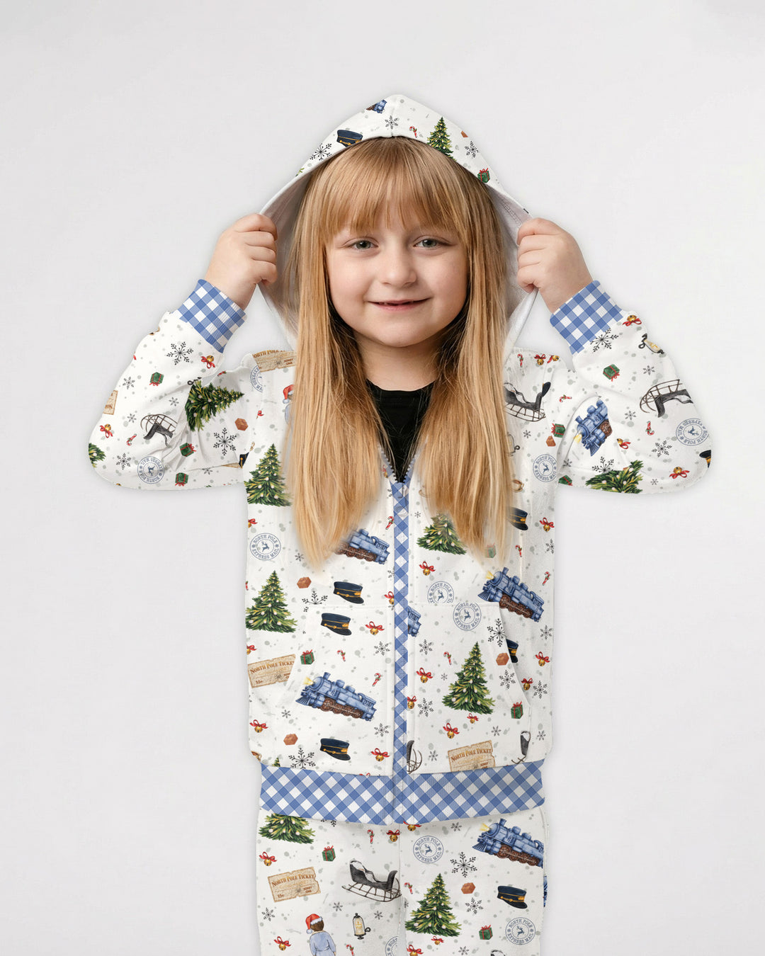 North Pole Adventure Bamboo Zip Hoodie