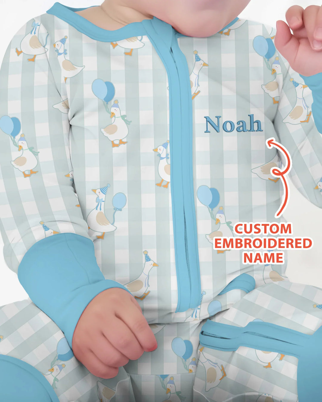 Gerippte Babykleidung mit individuellem Foto - Weich &amp; Skizzenhaft