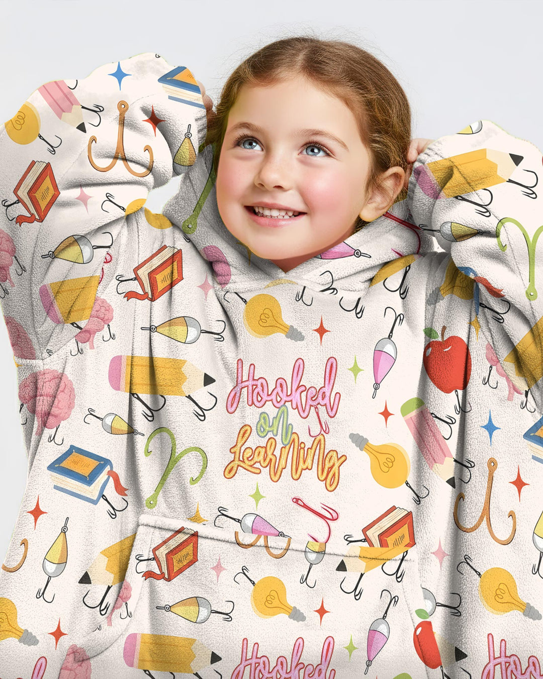 Hooked on Learning Bamboo Blanket Hoodie