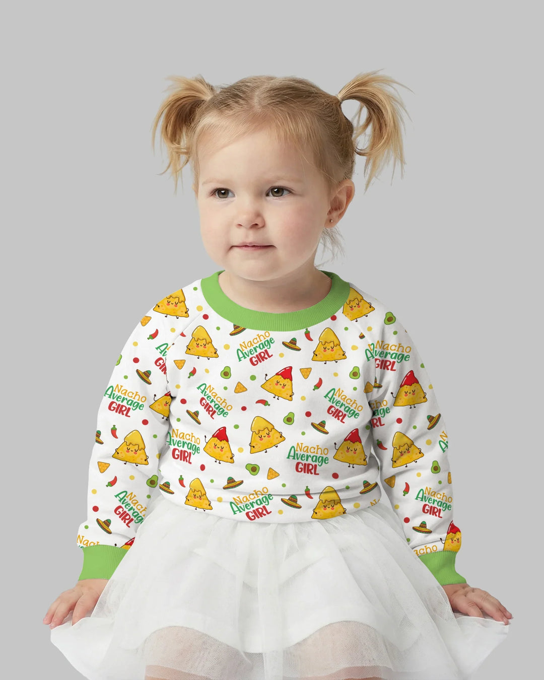 Lil Nacho Average Kid Bambus-Rundhals-Sweatshirt
