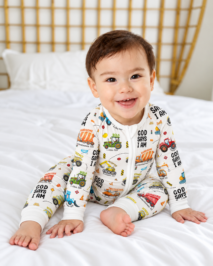 God Says I Am Boy Bamboo Convertible Zippy