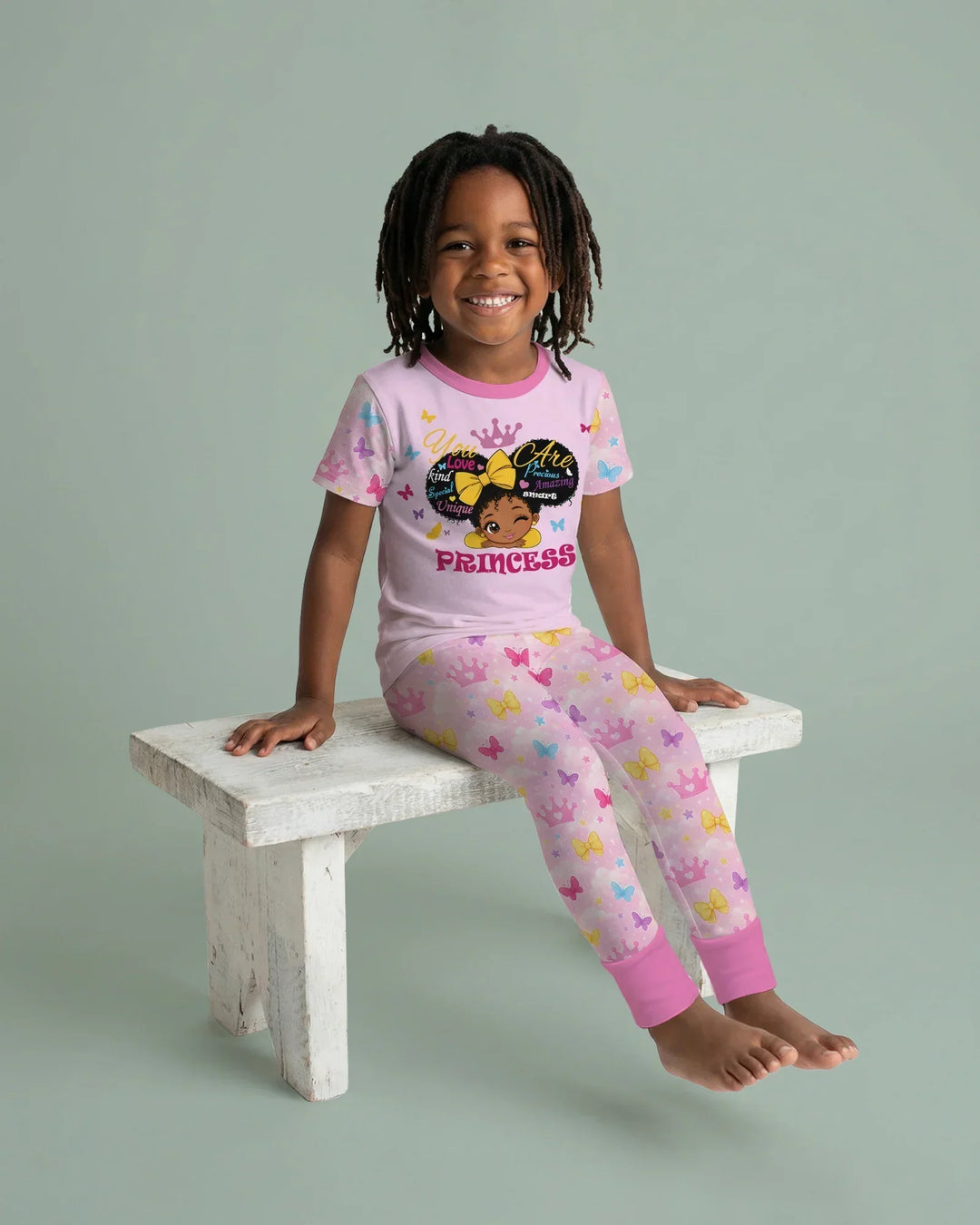 Zweiteiliges, kurzärmliges Pyjama-Set mit Marienkäfern