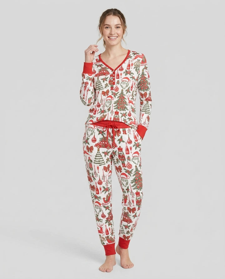 A Very Vintage Christmas Bamboo Women Pajama Set