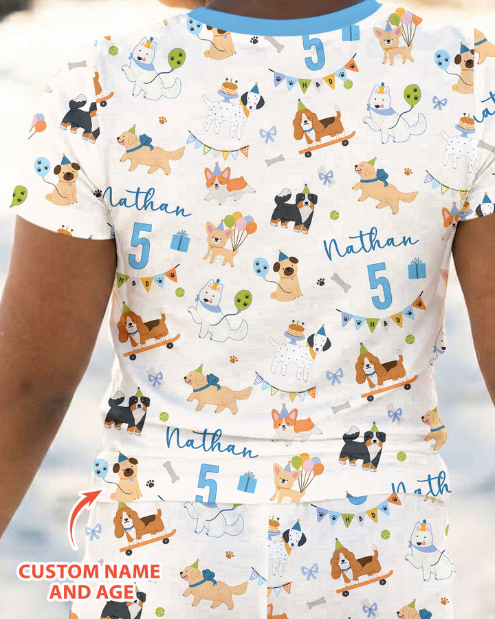 Zweiteiliges, kurzärmliges Pyjama-Set mit Marienkäfern
