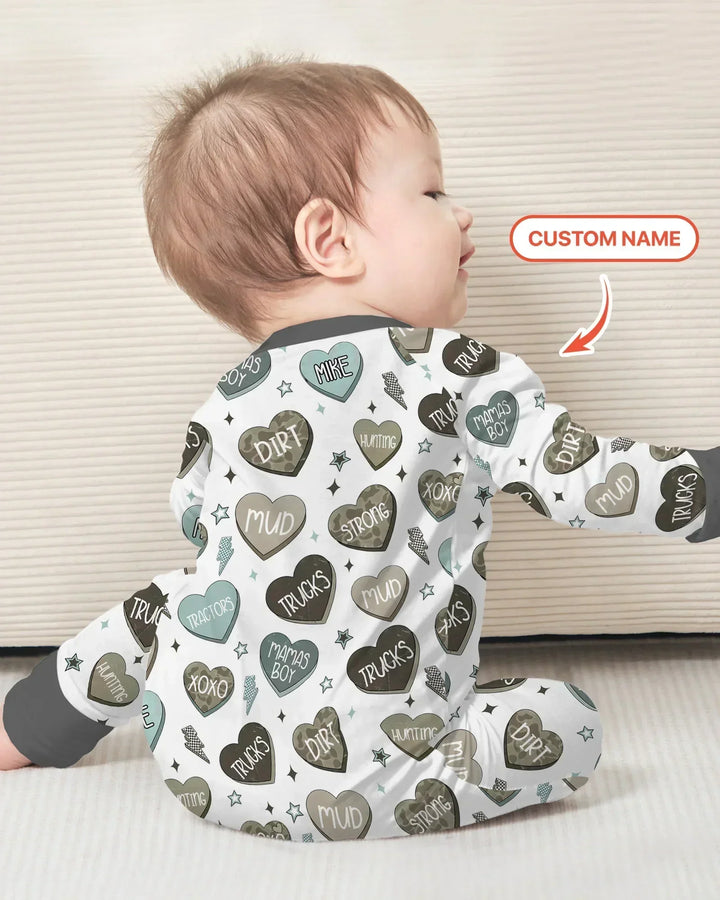 Gerippte Babykleidung mit individuellem Foto - Weich &amp; Skizzenhaft