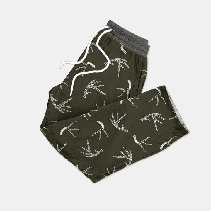 Antlers Minimalism Bamboo Men's Pajama Set