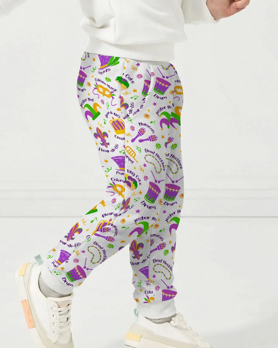Mardi Gras Family Matching Bamboo Jogger