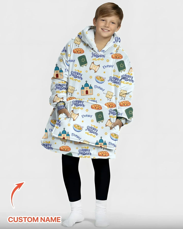 Personalisierbarer „Pesach Sameach“ Bambus-Deckenpullover