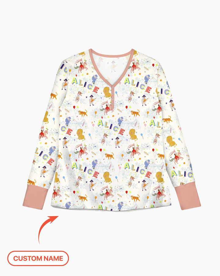 Template Damen Pyjama-Set aus personalisiertem Bambus
