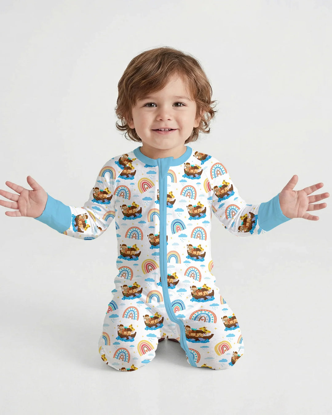 Gerippte Babykleidung mit individuellem Foto - Weich &amp; Skizzenhaft