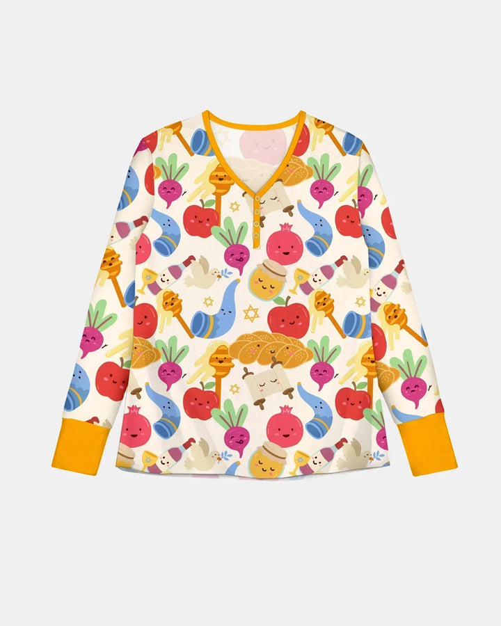 Shana Tova Rosch Haschana Bambus Pyjama-Set für Damen