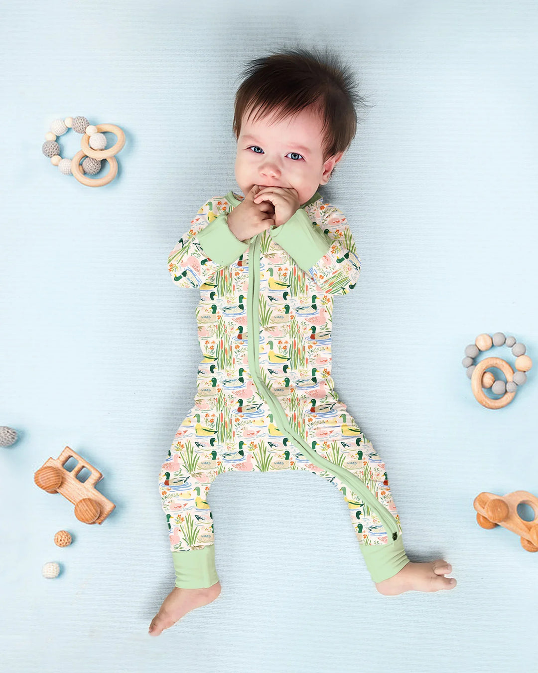 Gerippte Babykleidung mit individuellem Foto - Weich &amp; Skizzenhaft