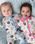 Gerippte Babykleidung mit individuellem Foto - Weich &amp; Skizzenhaft