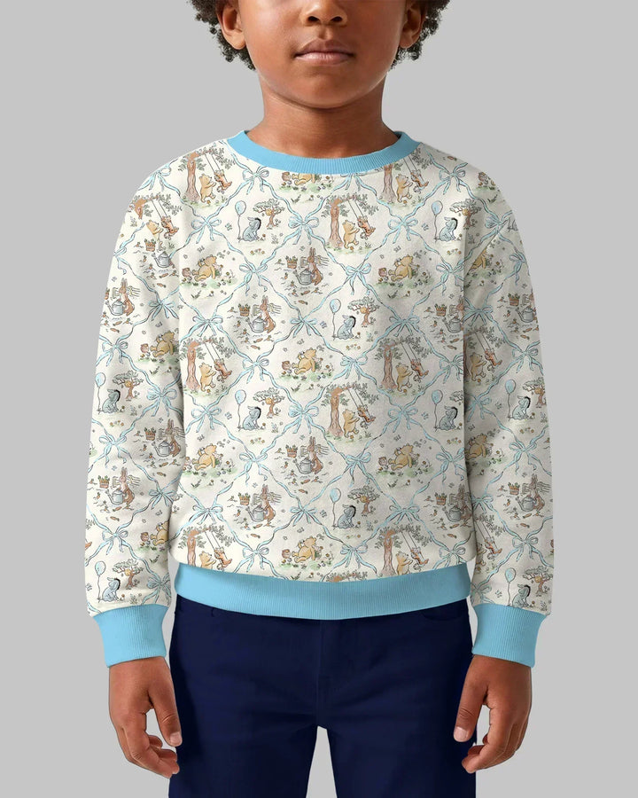 Spring Meadow Friends Bambus Rundhals-Sweatshirt