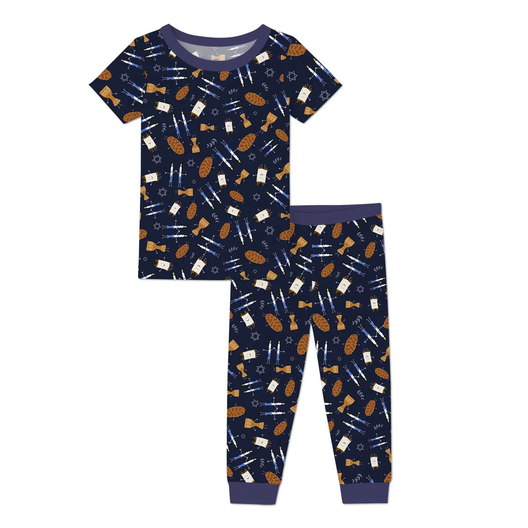 Zweiteiliges, kurzärmliges Pyjama-Set mit Marienkäfern