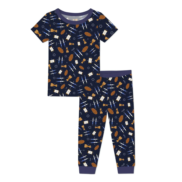 Zweiteiliges, kurzärmliges Pyjama-Set mit Marienkäfern