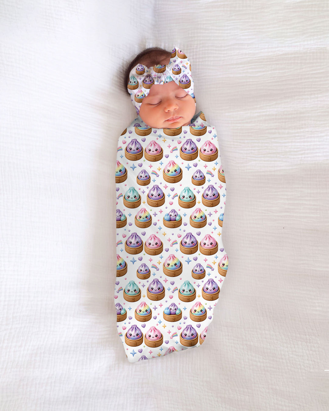 Cute Glitter Dumpling swaddle blanket