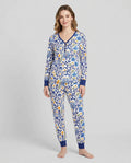 Hanukkah Toile Bamboo Women Pajama Set
