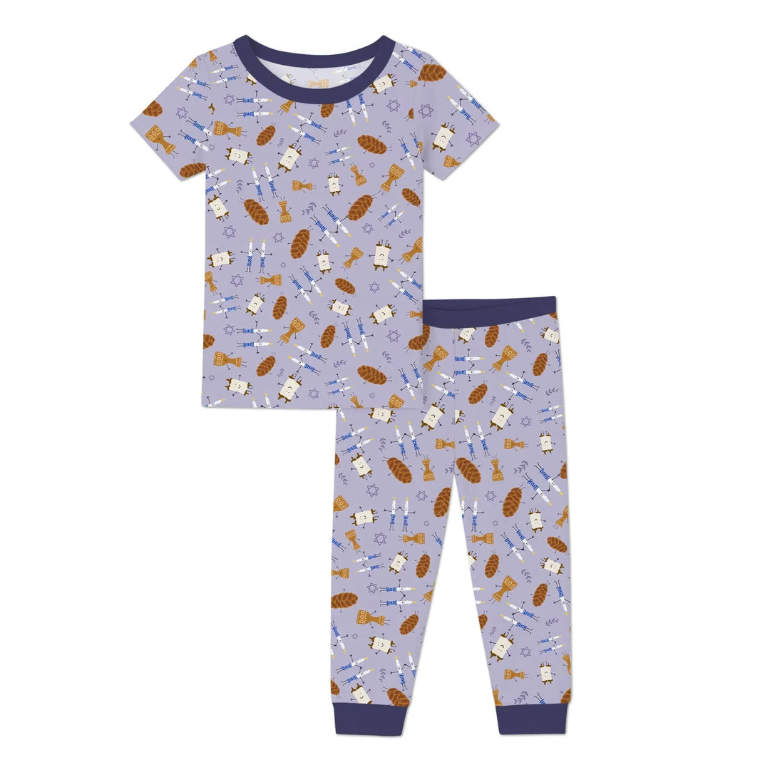 Zweiteiliges, kurzärmliges Pyjama-Set mit Marienkäfern